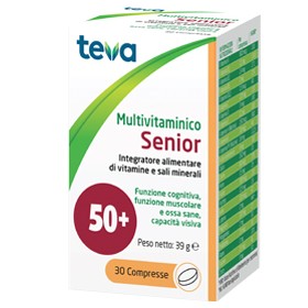 Multivitaminico Senior Teva 30 Compresse 39 G