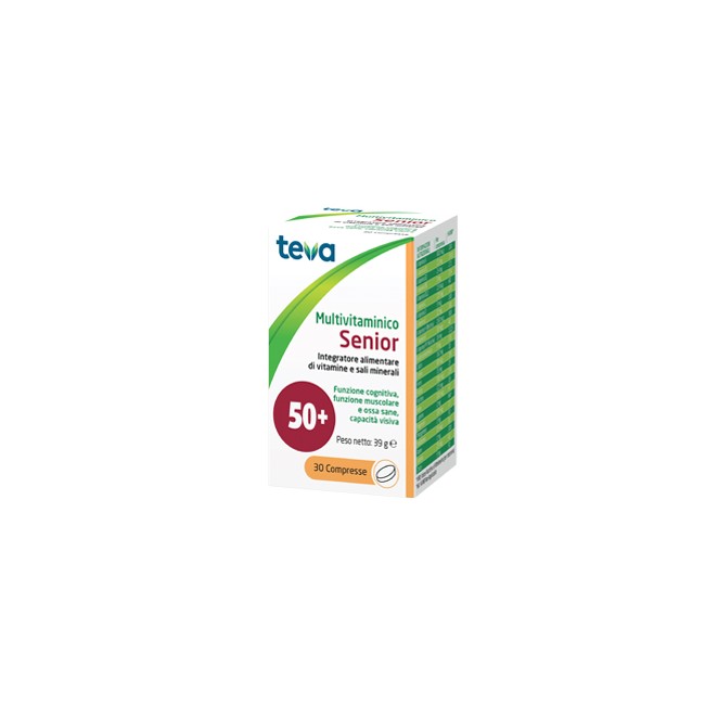 Multivitaminico Senior Teva 30 Compresse 39 G