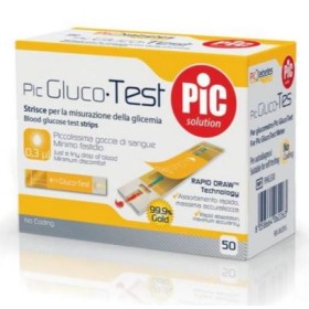 Pikdare Strisce Misurazione Glicemia Pic Glucotest 50 Pezzi