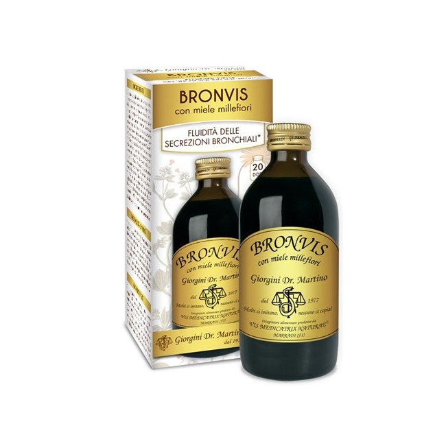 Dr. Giorgini Bronvis Con Miele Millefiori 200 Ml Dr. Giorgini Bronvis Con Miele Millefiori 200 Ml