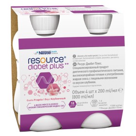 Nestlè Resource Diabet Plus Fragola 4 X 200 Ml