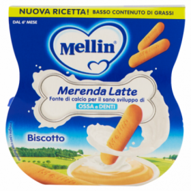 Mellin Merenda Latte Biscotto 2 x 100 g