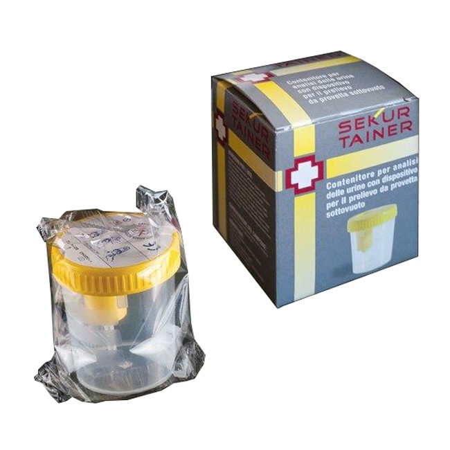 Syntesys Contenitore Per Urina Sekur Trainer Con Tappo A Vite E Sonda Per Prelievo Da Provetta Sottovuoto 120ml Syntesys Contenitore Per Urina Sekur Trainer Con Tappo A Vite E Sonda Per Prelievo Da Provetta Sottovuoto 120ml