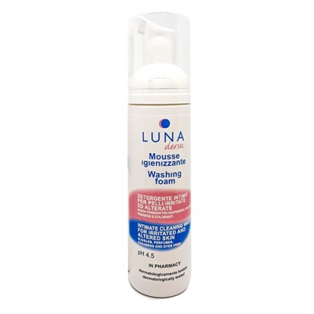 Morgan Pharma Lunaderm Mousse Igienizzante Detergente Intimo Pelli Irritate Ed Alterate 150 Ml