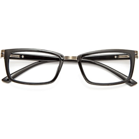 Occhiale da lettura premontato twins platinum lugano nero +3,50
