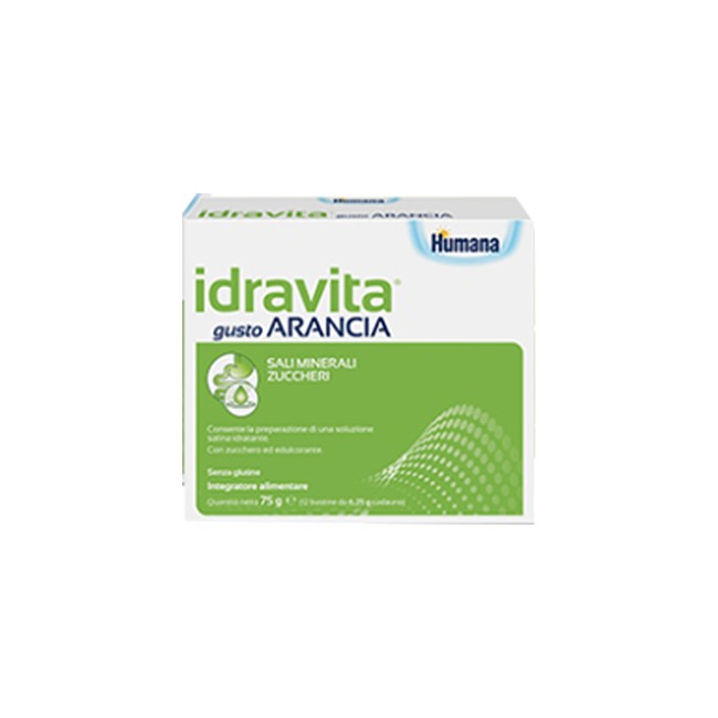 Humana Idravita Gusto Arancia 12 Bustine Da 6,25 G Humana Idravita Gusto Arancia 12 Bustine Da 6,25 G