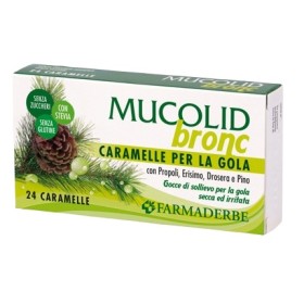 Farmaderbe Mucolid Bronc Propoli&pino 24 Caramelle