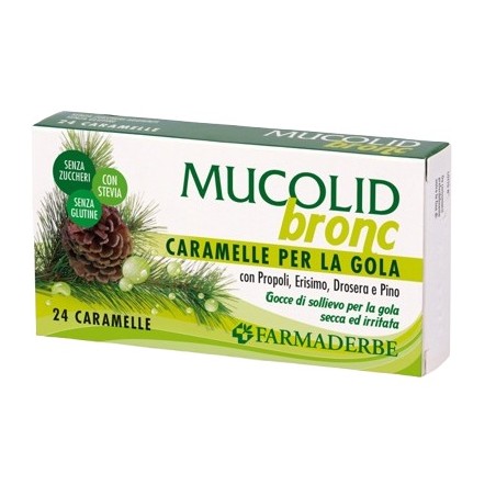 Farmaderbe Mucolid Bronc Propoli&pino 24 Caramelle