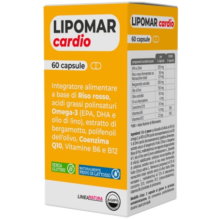 Agips Farmaceutici Lipomar Cardio 60 Capsule Agips Farmaceutici Lipomar Cardio 60 Capsule