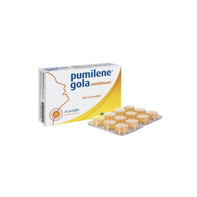 Montefarmaco Pumilene Gola Miele Limone 24 Pastiglie