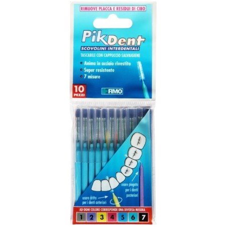 Fimo Pikdent Stuzzicolino 1 Grigio 10 Pezzi Fimo Pikdent Stuzzicolino 1 Grigio 10 Pezzi