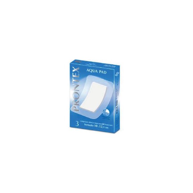 Safety Garza Compressa Prontex Aqua Pad 10x12,5 Cm 3 Pezzi