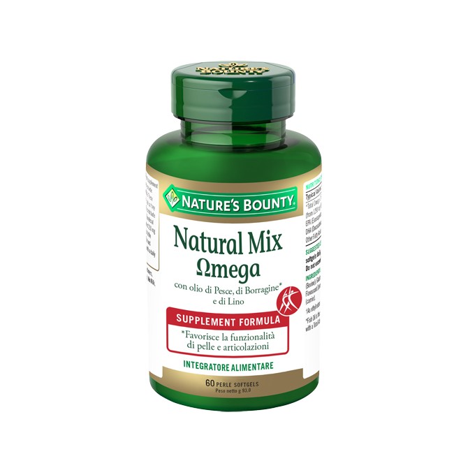 Nature' S Bounty Natural Mix Omega 60 Perle
