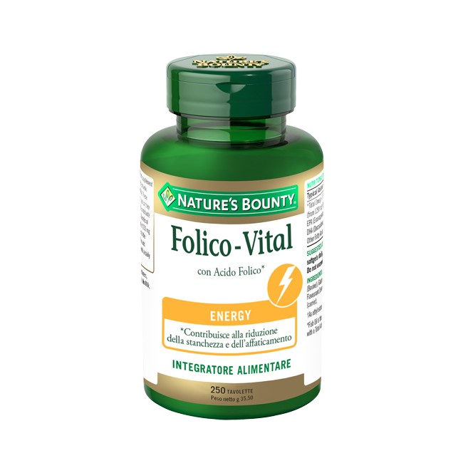 Nature' S Bounty Folico Vital 250 Tavolette Nature' S Bounty Folico Vital 250 Tavolette