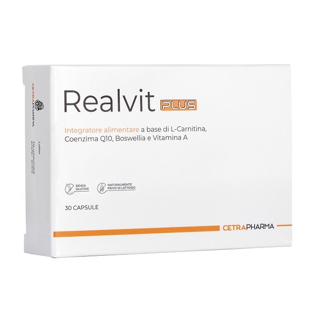 Cetra Pharma Realvit Plus 30 Capsule Da 480 Mg Cetra Pharma Realvit Plus 30 Capsule Da 480 Mg