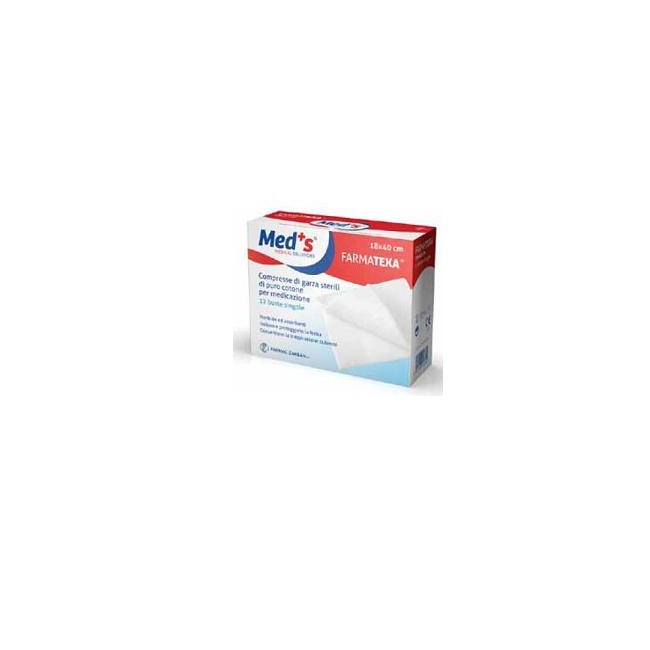 Farmac-zabban Garza Compressa Meds Farmatexa 12/8 18x40cm 12 Pezzi