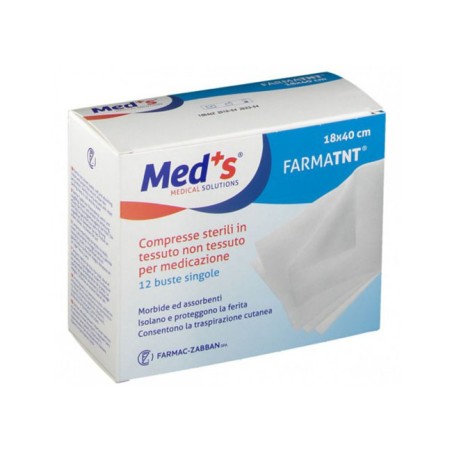 Farmac-zabban Garza Compressa Meds Tessuto Non Tessuto 18x40cm 12 Pezzi Farmac-zabban Garza Compressa Meds Tessuto Non Tessuto 18x40cm 12 Pezzi