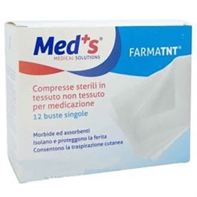 Farmac-zabban Garza Compressa Meds Tessuto Non Tessuto Peel Open 7,5x7,5cm 12 Pezzi