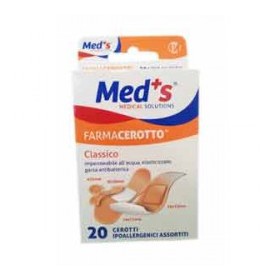 Farmac-zabban Cerotto Meds Strip Poliuretano Ipoallergenico Classico Assortiti 20 Pezzi
