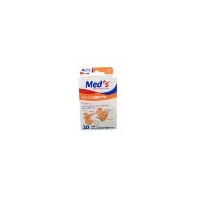 Farmac-zabban Cerotto Meds Strip Poliuretano Ipoallergenico Classico Assortiti 20 Pezzi Farmac-zabban Cerotto Meds Strip Poliuretano Ipoallergenico Classico Assortiti 20 Pezzi