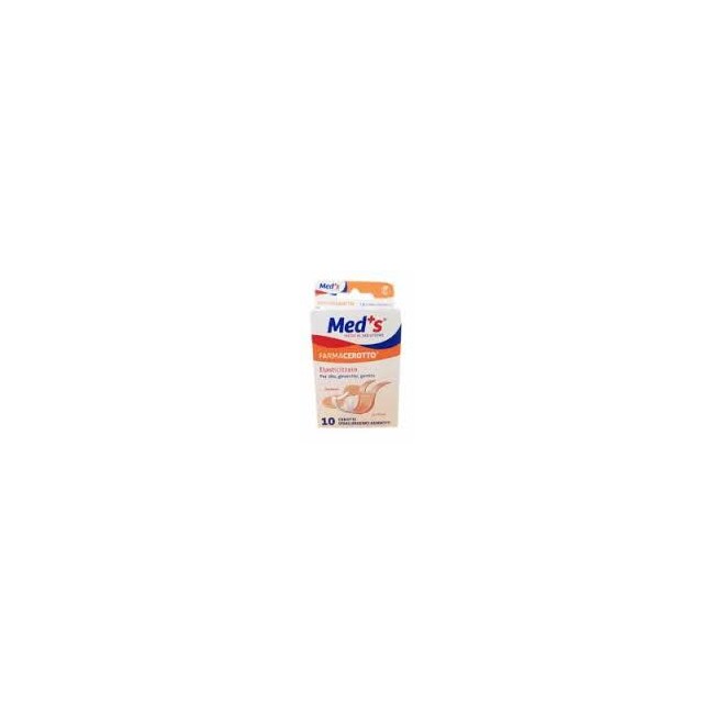 Farmac-zabban Cerotto Meds Strip Tela Ipoallergenico Elasticizzato Assortiti 10 Pezzi