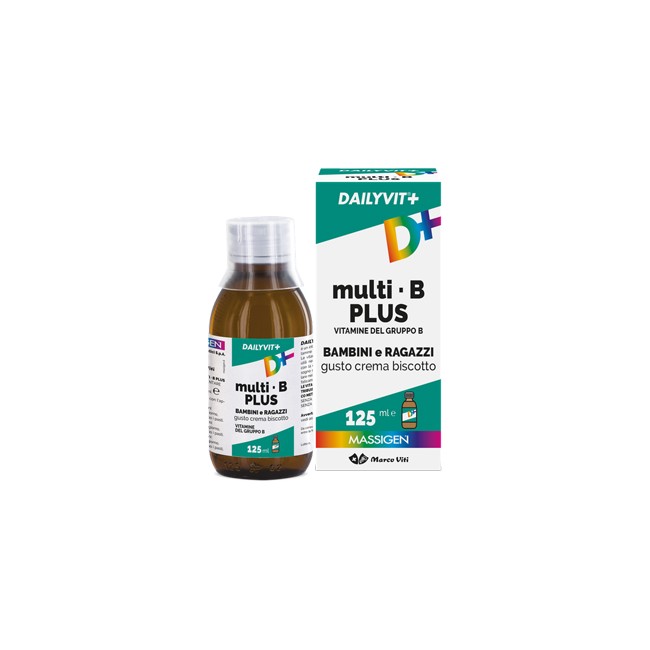 Marco Viti Dailyvit+ Multi B Plus Vitamine Del Gruppo B Per Bambini E Ragazzi Gusto Crema Biscotto 125 Ml Marco Viti Dailyvit+ Multi B Plus Vitamine Del Gruppo B Per Bambini E Ragazzi Gusto Crema Biscotto 125 Ml