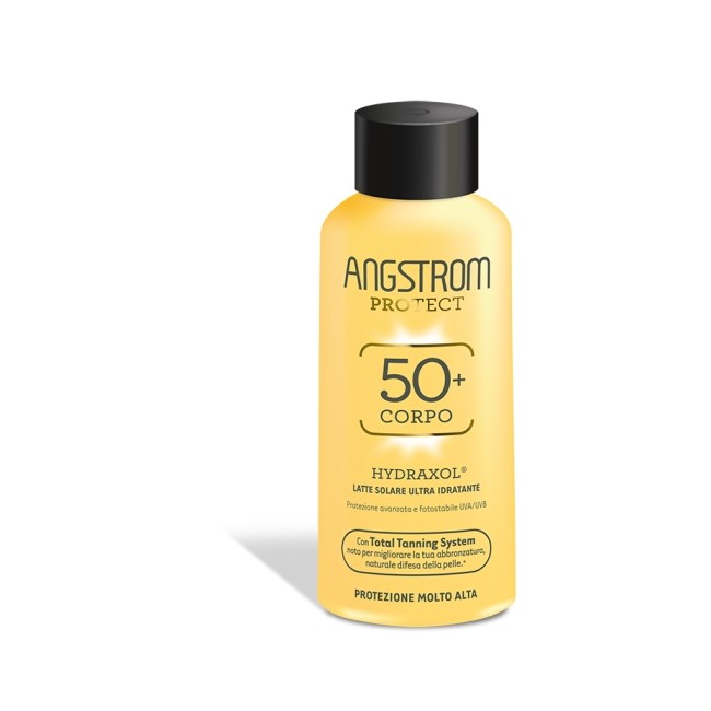 Angstrom protect hydraxol latte solare ultra protezione 50+ 200 ml Angstrom protect hydraxol latte solare ultra protezione 50+ 200 ml