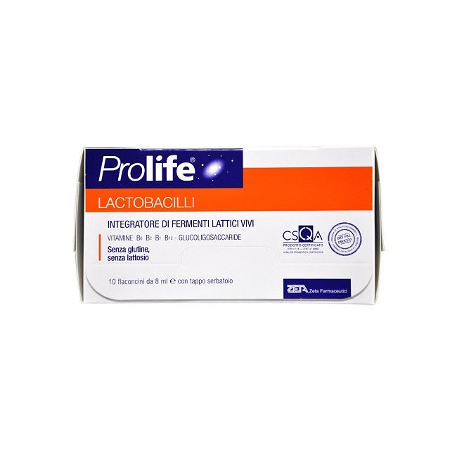 Zeta Farmaceutici Prolife Lactobacilli 10 Flaconcini 8 Ml