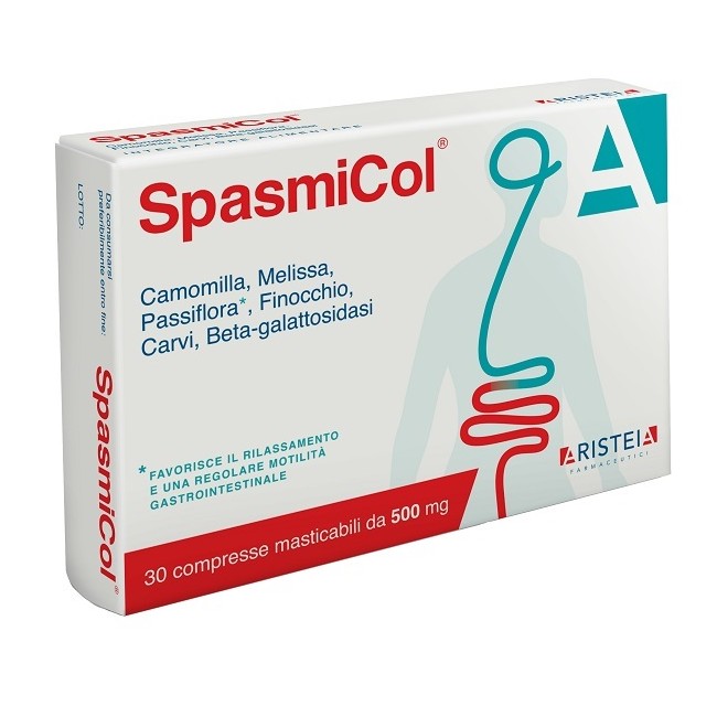 Aristeia Farmaceutici Spasmicol 30 Compresse Masticabili 500 Mg