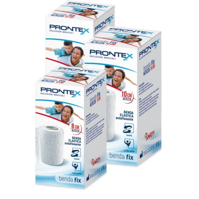 Safety Benda Elastica Prontex Fix Autofissante 12 Cm Di Altezza Per4 Metri In Estensione 1 Pezzo Safety Benda Elastica Prontex Fix Autofissante 12 Cm Di Altezza Per4 Metri In Estensione 1 Pezzo