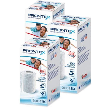 Safety Benda Elastica Prontex Fix Autofissante 12 Cm Di Altezza Per4 Metri In Estensione 1 Pezzo Safety Benda Elastica Prontex Fix Autofissante 12 Cm Di Altezza Per4 Metri In Estensione 1 Pezzo