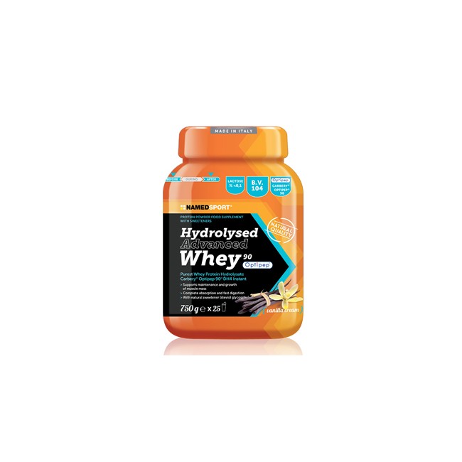 Named Hydrolysed Advanced Whey Vanilla Cream Barattolo Polvere Orale 750 G