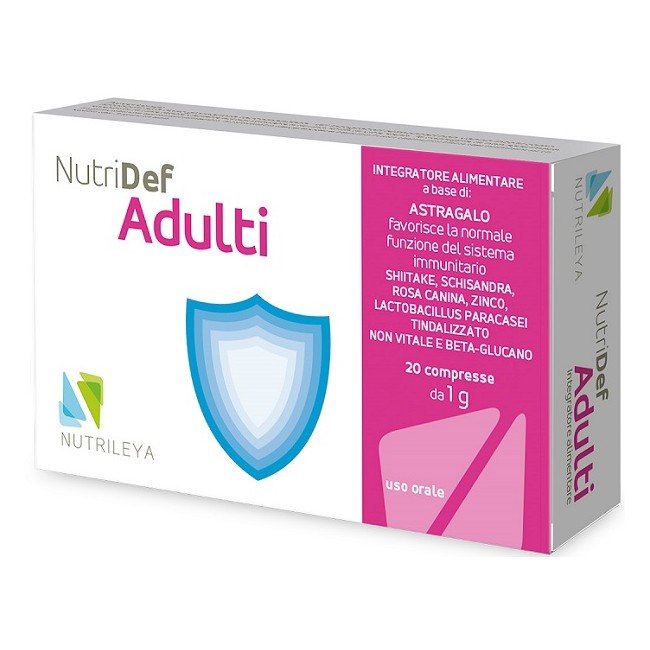 Nutrileya Nutridef Adulti 20 Compresse Nutrileya Nutridef Adulti 20 Compresse