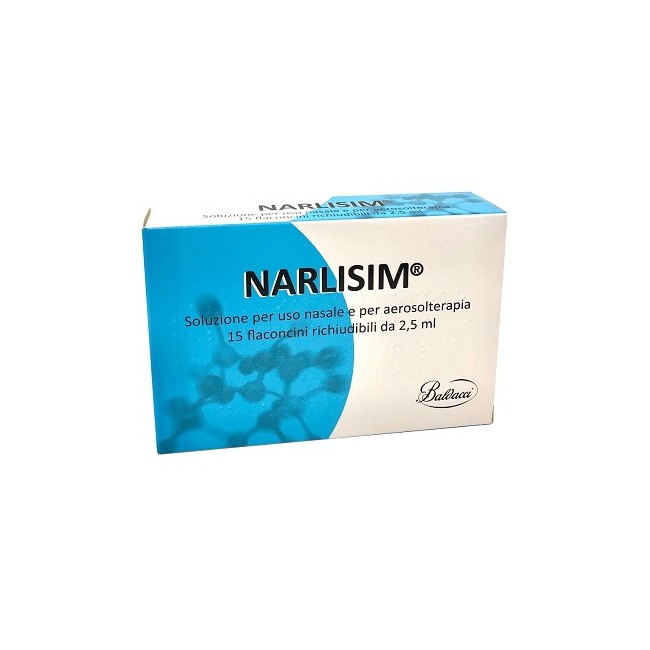Laboratori Baldacci Narlisim Soluzione Per Uso Nasale E Aerosolterapia 15 Flaconcini Richiudibili Da 2,5 Ml L'uno Laboratori Baldacci Narlisim Soluzione Per Uso Nasale E Aerosolterapia 15 Flaconcini Richiudibili Da 2,5 Ml L'uno