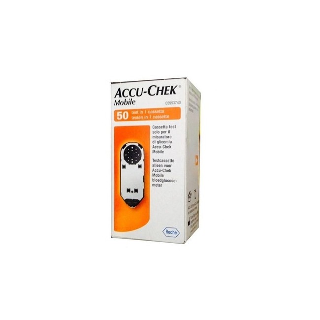 Roche Strisce Misurazione Glicemia Accu-chek Mobile 50 Test Mic 2 Roche Strisce Misurazione Glicemia Accu-chek Mobile 50 Test Mic 2