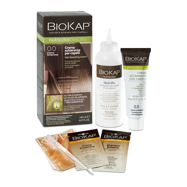 Bios Line Biokap Nutricolor 0,0 New Crema Schiarente Tinta Tubo + Flacone