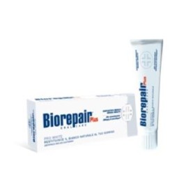 Biorepair Plus Pro White Dentifricio sbiancante e riparatore dello smalto 75 ml