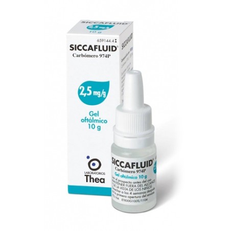 Siccafluid 2,5 mg/g gel oftalmico 2,5 mg/g gel oftalmico flacone da 10 mg Siccafluid 2,5 mg/g gel oftalmico 2,5 mg/g gel oftalmico flacone da 10 mg