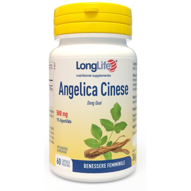 Longlife Angelica Cinese 60 Capsule Vegetali Longlife Angelica Cinese 60 Capsule Vegetali