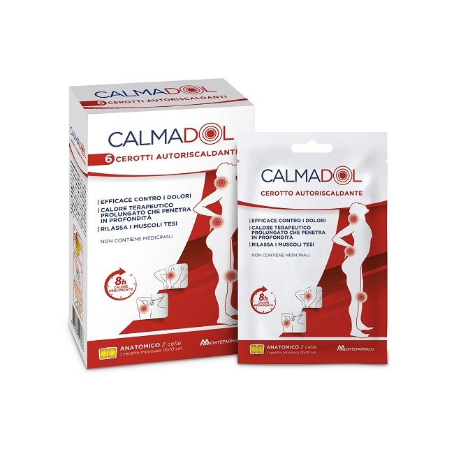 Montefarmaco Calmadol Cerotto Riscaldante Pack 6 Pezzi Montefarmaco Calmadol Cerotto Riscaldante Pack 6 Pezzi