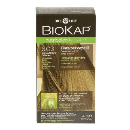 Bios Line Biokap Nutricolor Delicato 8,03 New Biondo Chiaro Naturale Tinta 140 Ml Bios Line Biokap Nutricolor Delicato 8,03 New Biondo Chiaro Naturale Tinta 140 Ml