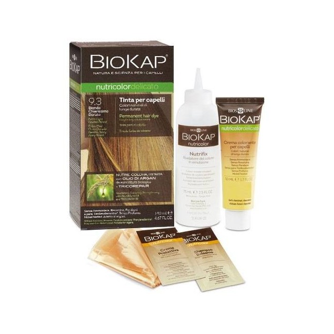 Bios Line Biokap Nutricolor Delicato 9,3 New Biondo Chiarissimo Dorato Tinta 140 Ml Bios Line Biokap Nutricolor Delicato 9,3 New Biondo Chiarissimo Dorato Tinta 140 Ml