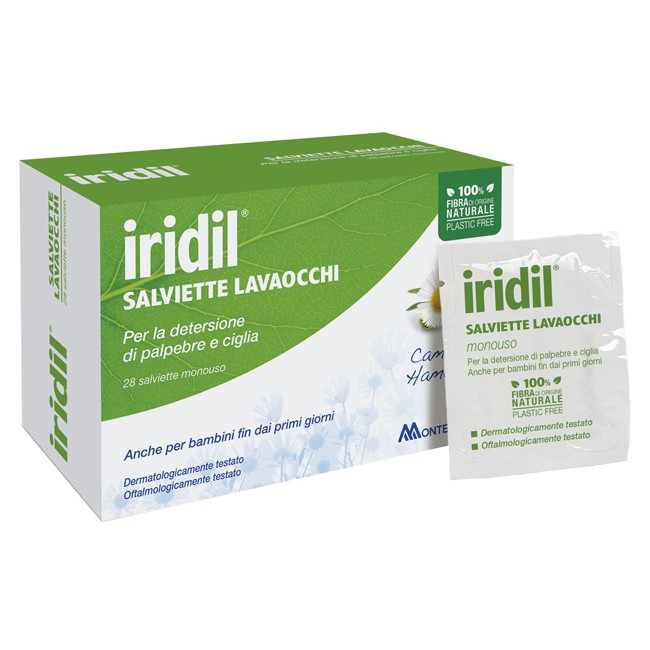 Montefarmaco Iridil Salviettine Lavaocchi 28 Pezzi Montefarmaco Iridil Salviettine Lavaocchi 28 Pezzi