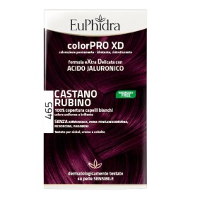 Zeta Farmaceutici Euphidra Colorpro Xd 465 Cast Rubino Gel Colorante Capelli In Flacone + Attivante + Balsamo + Guanti