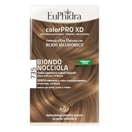 Zeta Farmaceutici Euphidra Colorpro Xd 735 Biondo Nocciola Gel Colorante Capelli In Flacone + Attivante + Balsamo + Guanti Zeta Farmaceutici Euphidra Colorpro Xd 735 Biondo Nocciola Gel Colorante Capelli In Flacone + Attivante + Balsamo + Guanti