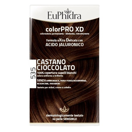 Zeta Farmaceutici Euphidra Colorpro Xd 535 Castano Cioccolato Gel Colorante Capelli In Flacone + Attivante + Balsamo + Guanti Zeta Farmaceutici Euphidra Colorpro Xd 535 Castano Cioccolato Gel Colorante Capelli In Flacone + Attivante + Balsamo + Guanti