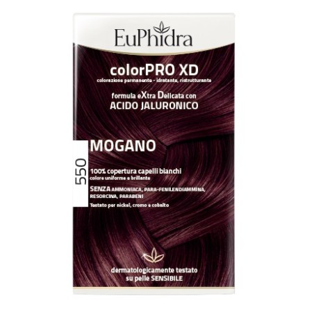 Zeta Farmaceutici Euphidra Colorpro Xd 550 Mogano Gel Colorante Capelli In Flacone + Attivante + Balsamo + Guanti Zeta Farmaceutici Euphidra Colorpro Xd 550 Mogano Gel Colorante Capelli In Flacone + Attivante + Balsamo + Guanti