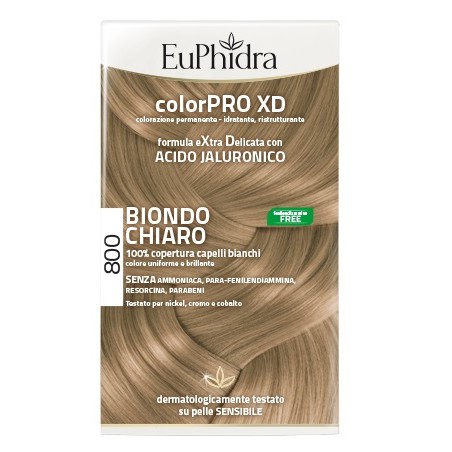 Zeta Farmaceutici Euphidra Colorpro Xd 800 Biondo Chiaro Gel Colorante Capelli In Flacone + Attivante + Balsamo + Guanti Zeta Farmaceutici Euphidra Colorpro Xd 800 Biondo Chiaro Gel Colorante Capelli In Flacone + Attivante + Balsamo + Guanti
