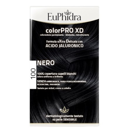 Zeta Farmaceutici Euphidra Colorpro Xd 100 Nero Gel Colorante Capelli In Flacone + Attivante + Balsamo + Guanti Zeta Farmaceutici Euphidra Colorpro Xd 100 Nero Gel Colorante Capelli In Flacone + Attivante + Balsamo + Guanti