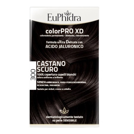 Zeta Farmaceutici Euphidra Colorpro Xd 300 Castano Scuro Gel Colorante Capelli In Flacone + Attivante + Balsamo + Guanti Zeta Farmaceutici Euphidra Colorpro Xd 300 Castano Scuro Gel Colorante Capelli In Flacone + Attivante + Balsamo + Guanti